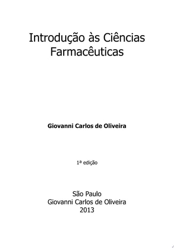 Introdução Às Ciências Farmacêuticas