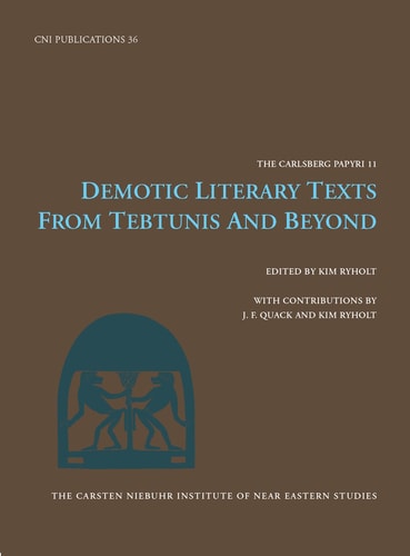 Demotic Literary Texts from Tebtunis and Beyond: Plates