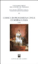 Codice di processura civile di Maria Luigia 1820