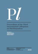 Proceeedings of the Third International Colloquium on Plurilingualism