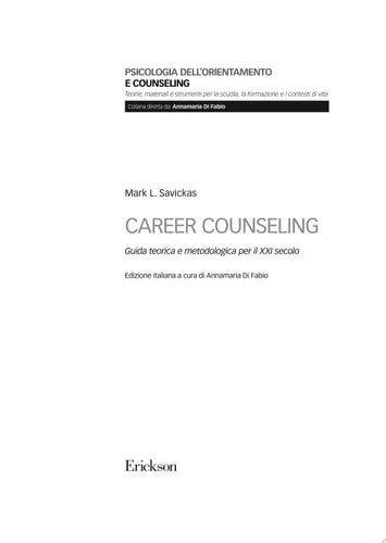 Career counseling Guida teorica e metodologica per il XXI secolo