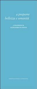 A proporre bellezza e umanità i colophon di Alessandro Scansani