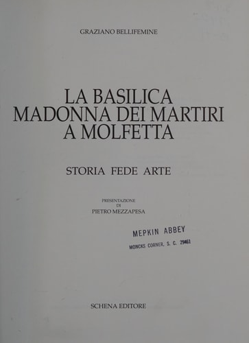 La basilica Madonna dei martiri a Molfetta: Storia, fede, arte (Italian Edition)