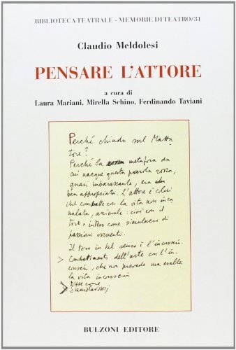 Pensare l'attore