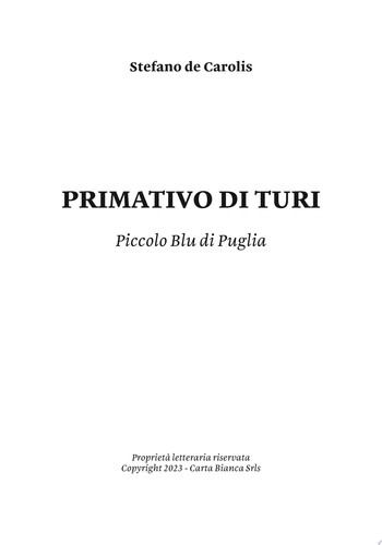 Primativo di Turi Piccolo Blu di Puglia