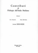 Contributi di filologia dell'Italia mediana (2017-2018)