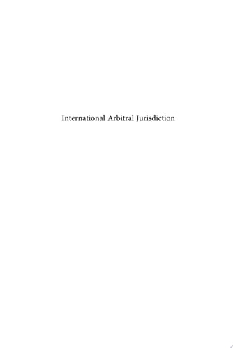 International Arbitral Jurisdiction