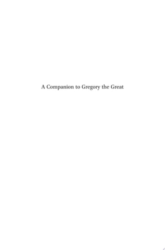 A Companion to Gregory the Great