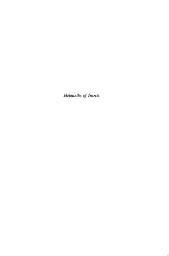 Helminths of Insects