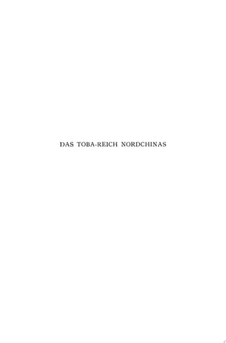 Das Toba-Reich Nordchinas Eine soziologische Untersuchung