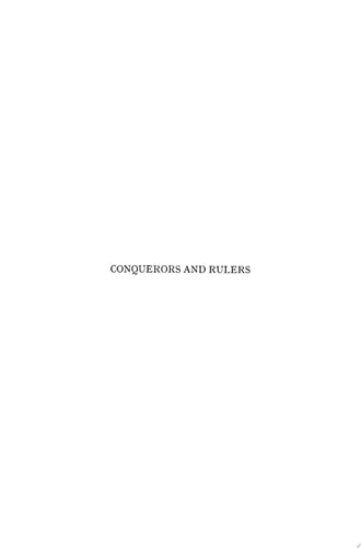 Conquerors and Rulers Social Forces in Medieval China