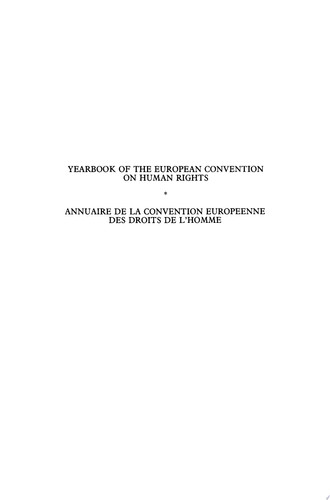 Yearbook of the European Convention on Human Rights/Annuaire de la convention europeenne des droits de l'homme, Volume 21 (1978)