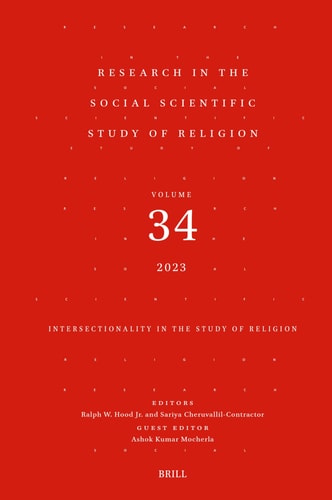 Research in the Social Scientific Study of Religion, Volume 34 Intersectionality in the Study of Religion