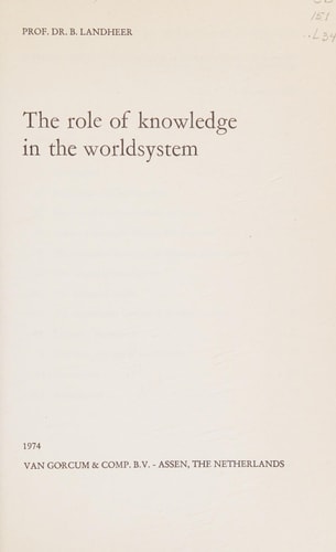 The role of knowledge in the worldsystem