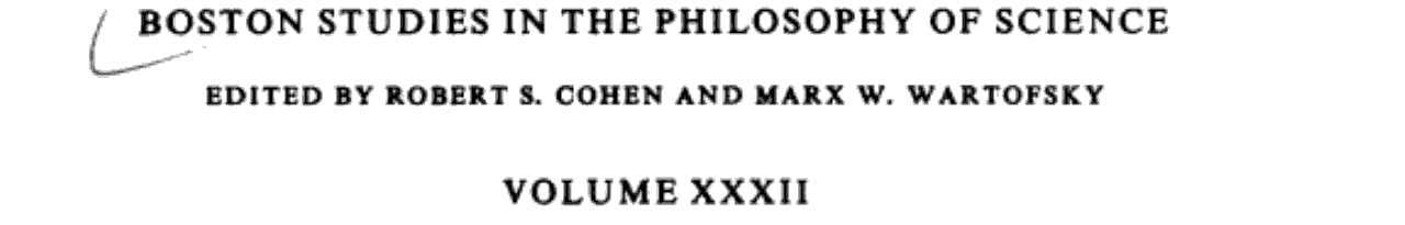 PSA 1974 Proceedings of the 1974 Biennial Meeting Philosophy of Science Association