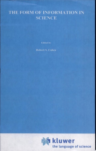 The Form of Information in Science Analysis of an Immunology Sublanguage