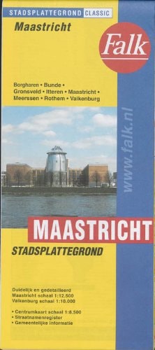 Maastricht, Stadsplattegrond, Volledig Straatnamenregister, Informatie Borgharen, Itteren, Beatrixhaven: Schaal 1:12.500 = Plan de Ville, Index Des Rues, Information = City Map, Complete List of Street Names, Information