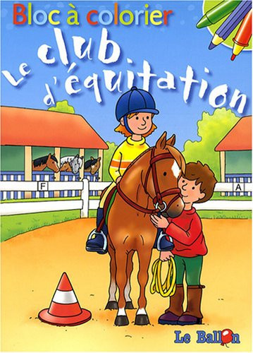 Le club d'équitation Bloc à colorier