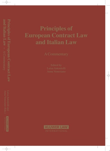 Principles of European Contract Law and Italian Law