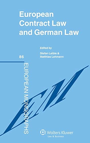 European Contract Law and German Law