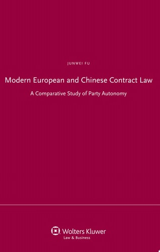 Modern European and Chinese Contract Law