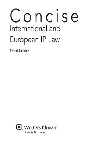 Concise International and European IP Law
