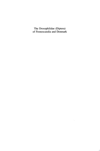 The Drosophilidae (Diptera) of Fennoscandia and Denmark