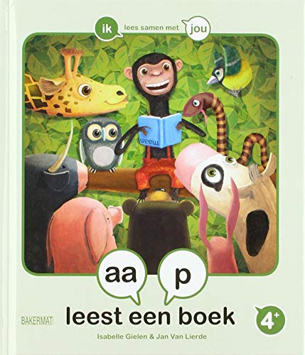 aap leest een boek (Samenleesboek voor kleuters (0)) (Dutch Edition)