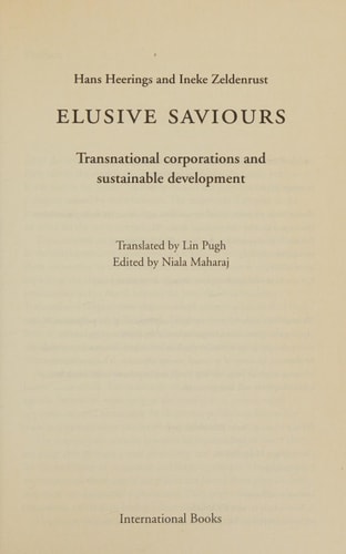 Elusive Saviours: Transnational Corporations and Sustainable Development