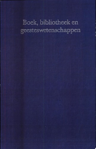 Boek, bibliotheek en geesteswetenschappen opstellen door vrienden en collega's van dr. C. Reedijk geschreven ter gelegenheid van zijn aftreden als bibliothecaris van de Koninklijke Bibliotheek te s'-Gravenhage