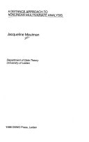 A distance approach to nonlinear multivariate analysis (M & T series)