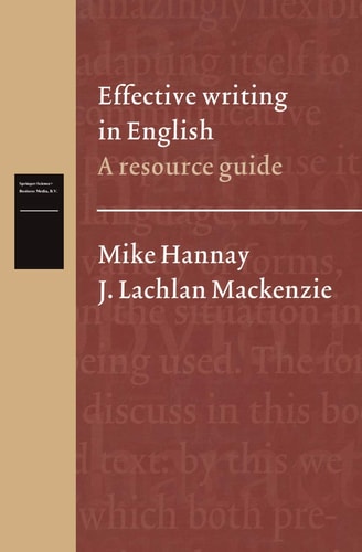 Effective writing in English A resource guide