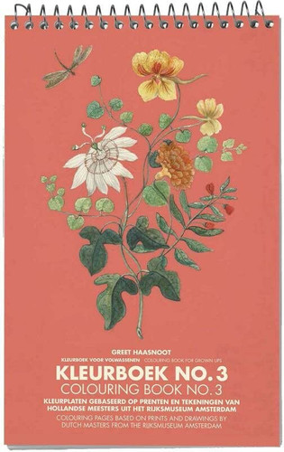 Kleurboek no.3 bloemen uit het rijksmuseum Amsterdam