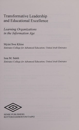 Transformative Leadership and Educational Excellence Learning Organizations in the Information Age