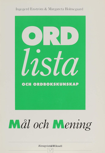 Mål och mening - Ordlista och ordbokskunskap