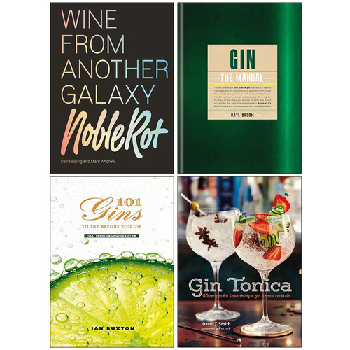 The Noble Rot Book, Gin The Manual, 101 Gins To Try Before You Die, Gin Tonica 4 Books Collection Set