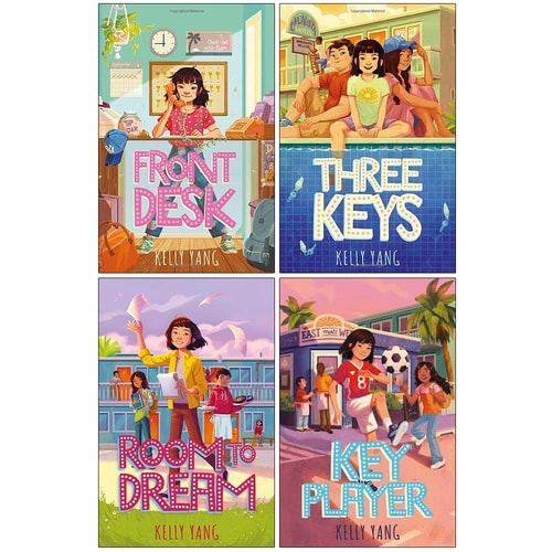 Front Desk Series 4 Books Collection Set By Kelly Yang (Front Desk, Three Keys, Room To Dream, Key Player)