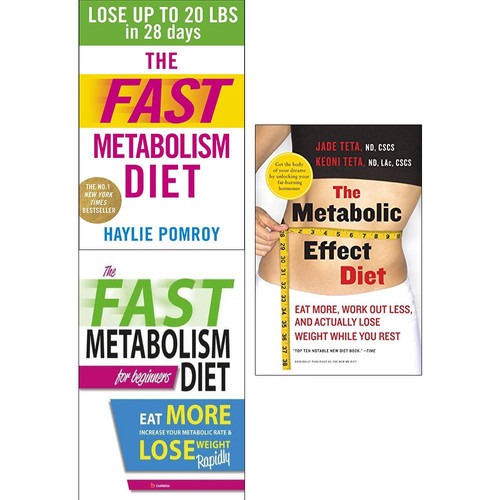 Fast metabolism diet for beginners and metabolic effect diet 3 books collection set