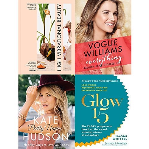 High vibrational beauty [hardcover], everything [hardcover], pretty happy and glow15 collection 4 books set