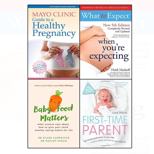 Mayo clinic guide,baby food matters,first-time parent,when you're expecting 4 books collection set