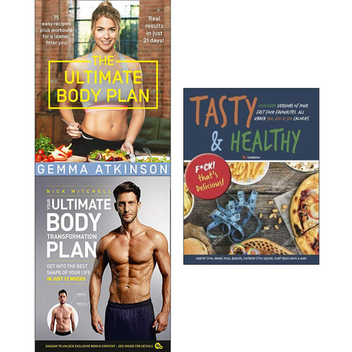 Ultimate body plan, your ultimate body transformation plan, tasty and healthy 3 books collection set