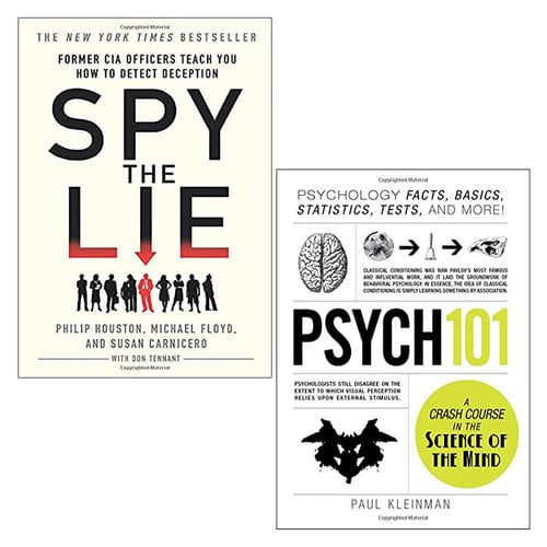 Spy the Lie & Psych 101 2 Books Collection Set