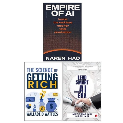 Empire of AI, The Science of Getting Rich & Lead Smart in the AI Era 3 Books Collection Set