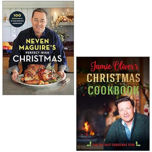 Jamie Oliver's Christmas Cookbook By Jamie Oliver, Neven Maguire's Perfect Irish Christmas By Neven Maguire 2 Books Collection Set