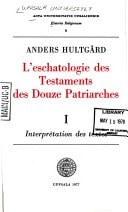 L'eschatologie des Testaments des douze patriarches