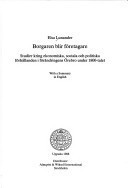 Borgaren blir företagare: Studier kring ekonomiska, sociala och politiska förhållanden i förändringens Örebro under 1800-talet (Acta Universitatis Upsaliensis) (Swedish Edition)