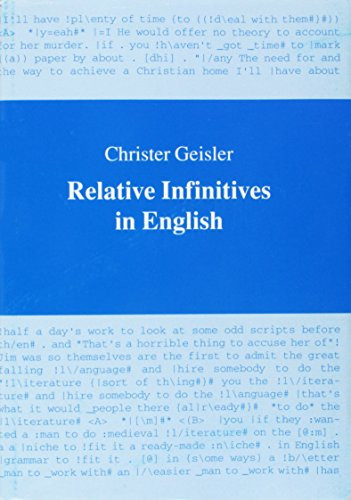 Relative Infinitives in English