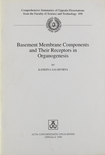 Basement Membrane Components and Their Receptors in Organogenesis