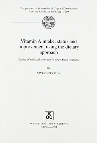 Vitamin A Intake, Status and Improvement Using the Dietary Approach Studies of Vulnerable Groups in Three Asian Countries