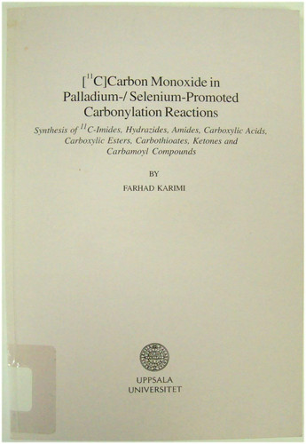 11C Carbon Monoxide in Palladium-/ Selenium-promoted Carbonylation Reactions Synthesis of 11C-imides, Hydrazides, Amides, Carboxylic Acids, Carboxylic Esters, Carbothioates, Ketones and Carbamoyl Compounds